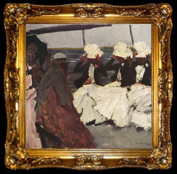 framed  George Hendrik Breitner Three Women on Board (nn02), ta009-2
